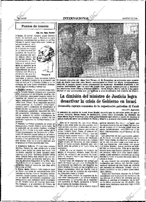 ABC MADRID 22-07-1986 página 24