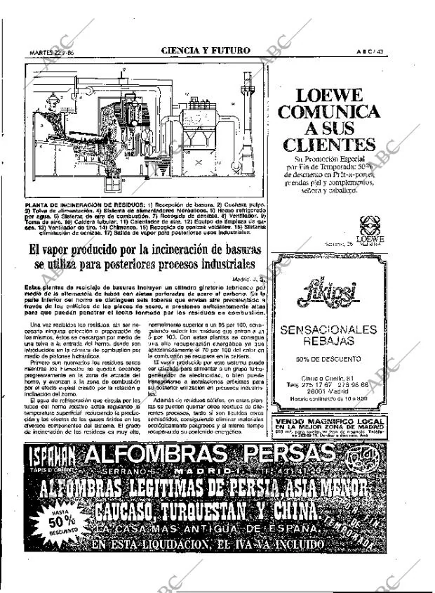 ABC MADRID 22-07-1986 página 43
