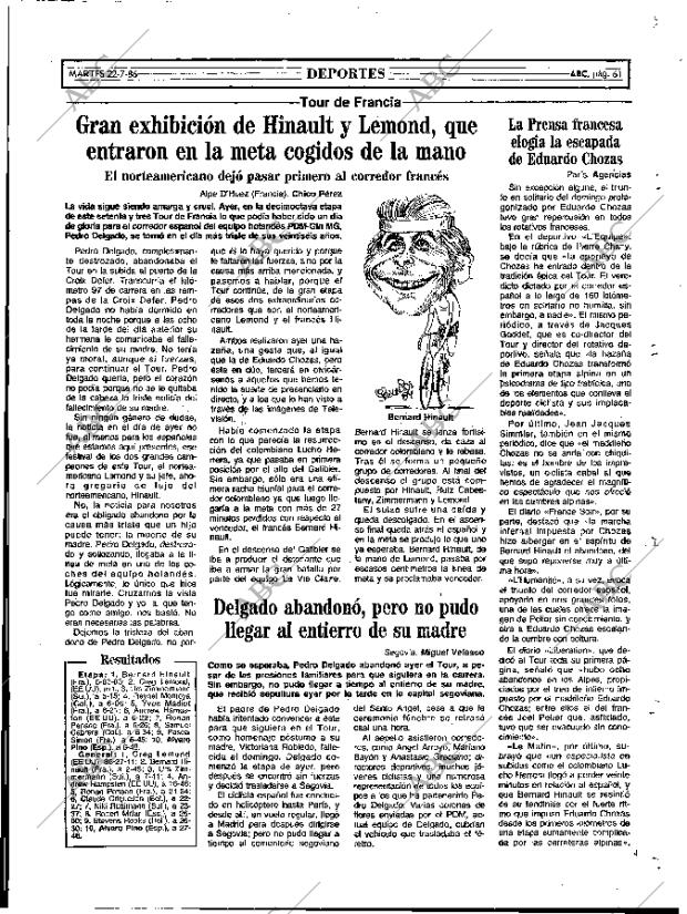 ABC MADRID 22-07-1986 página 61