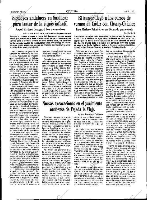 ABC SEVILLA 22-07-1986 página 37