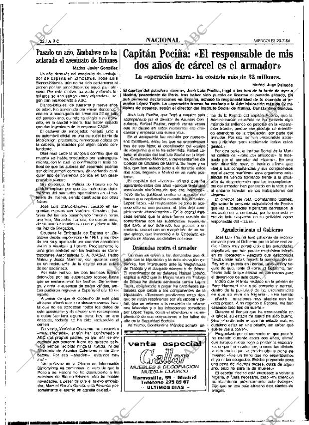 ABC MADRID 23-07-1986 página 22