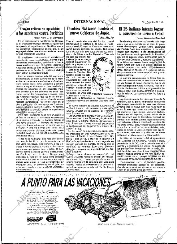 ABC MADRID 23-07-1986 página 26