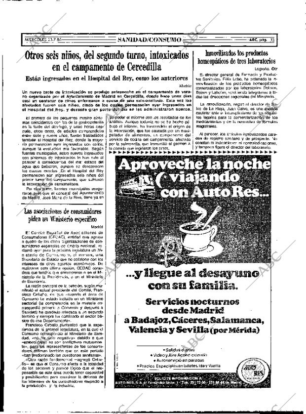 ABC MADRID 23-07-1986 página 33