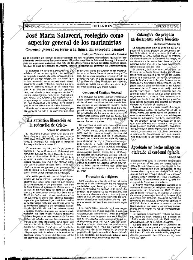 ABC MADRID 23-07-1986 página 42