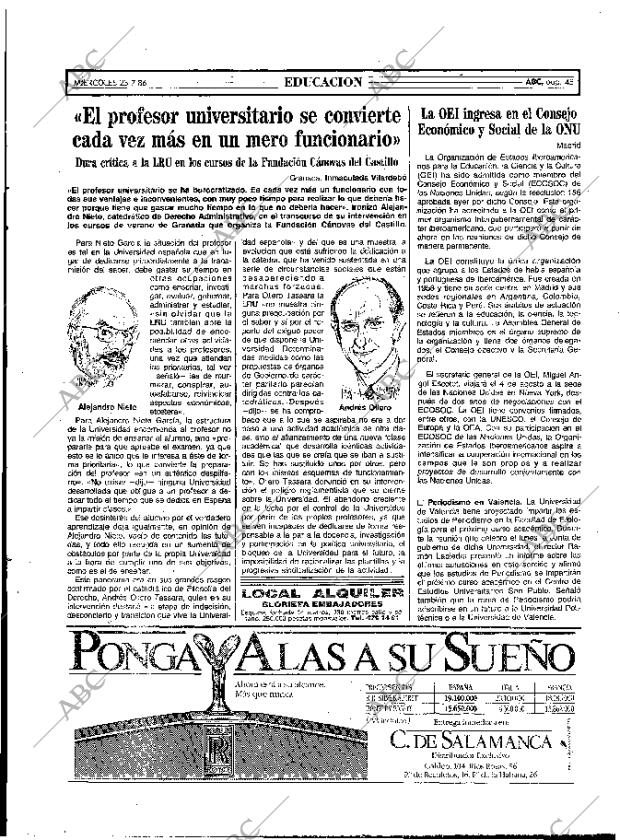 ABC MADRID 23-07-1986 página 45