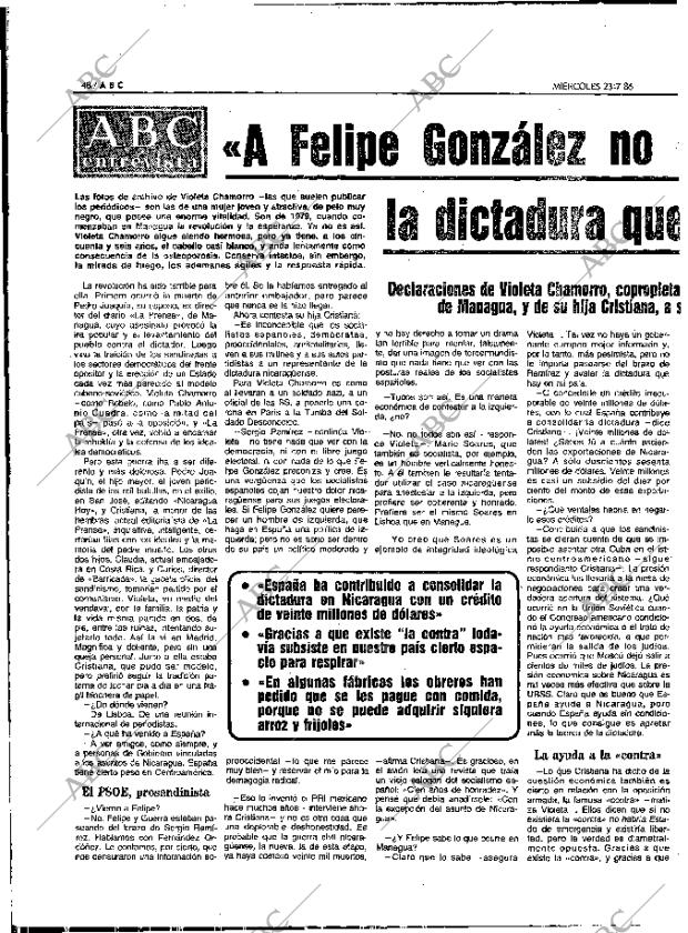 ABC MADRID 23-07-1986 página 48