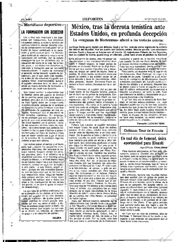 ABC MADRID 23-07-1986 página 62