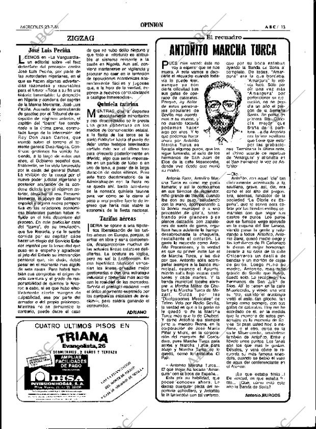 ABC SEVILLA 23-07-1986 página 13
