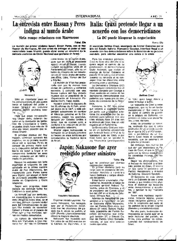 ABC SEVILLA 23-07-1986 página 21