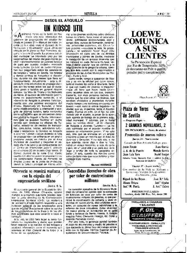 ABC SEVILLA 23-07-1986 página 29
