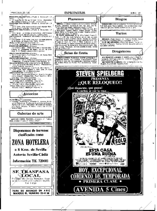 ABC SEVILLA 23-07-1986 página 49