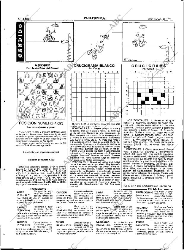 ABC SEVILLA 23-07-1986 página 56