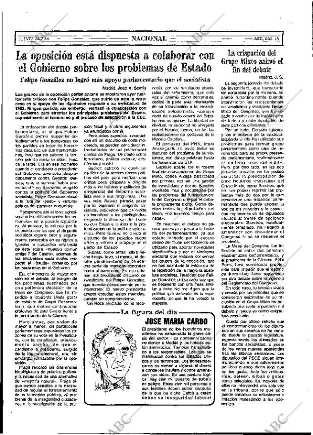 ABC MADRID 24-07-1986 página 15