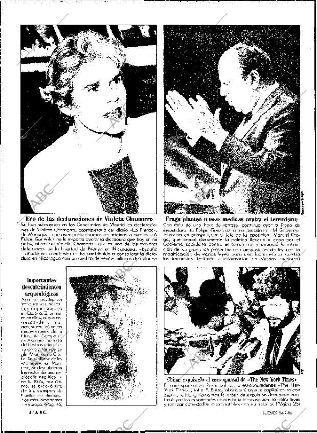 ABC MADRID 24-07-1986 página 4
