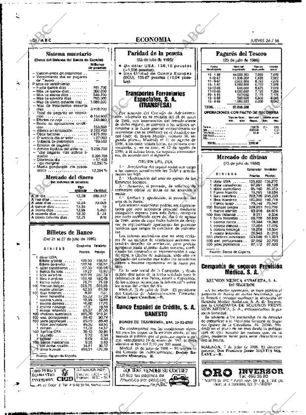 ABC MADRID 24-07-1986 página 56
