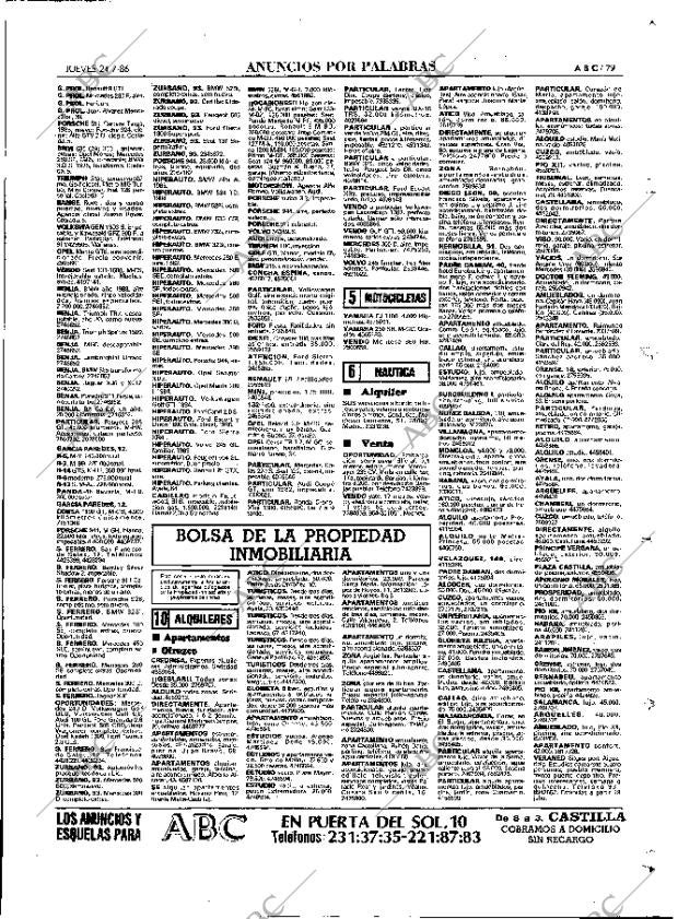 ABC MADRID 24-07-1986 página 79