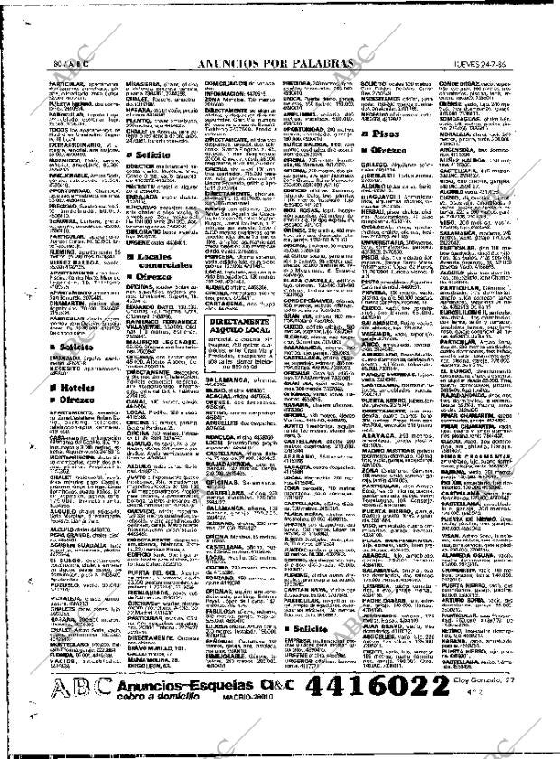 ABC MADRID 24-07-1986 página 80