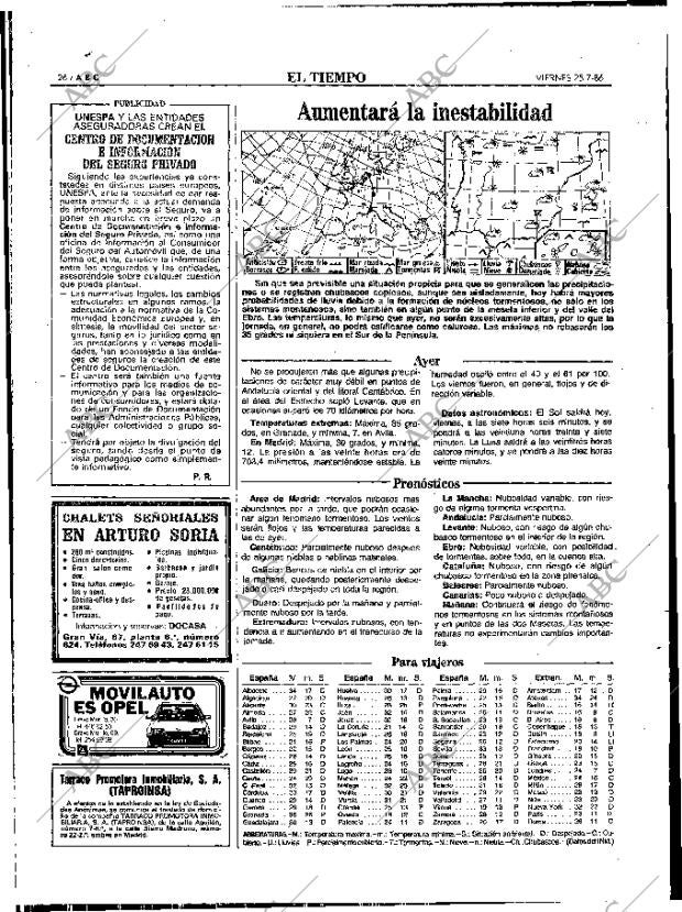 ABC MADRID 25-07-1986 página 26