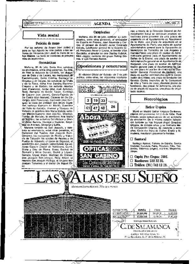 ABC MADRID 25-07-1986 página 29