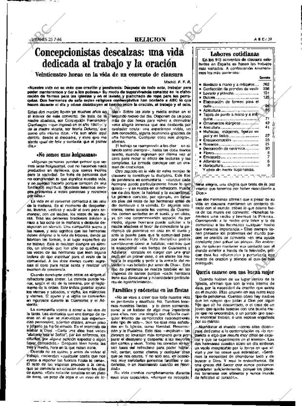 ABC MADRID 25-07-1986 página 39