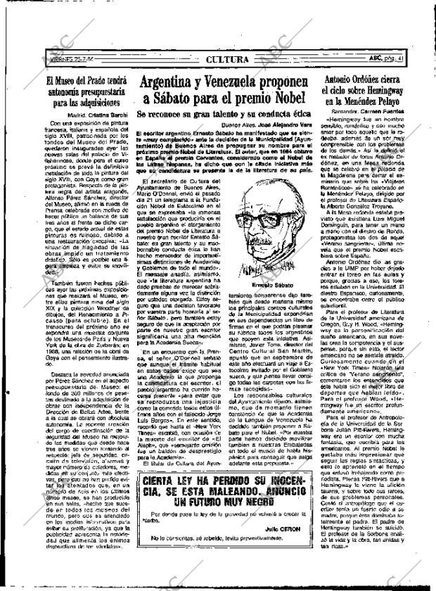 ABC MADRID 25-07-1986 página 41