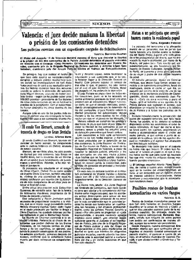 ABC MADRID 25-07-1986 página 43