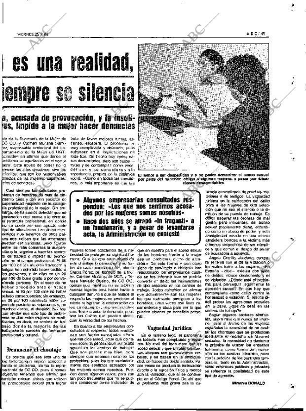 ABC MADRID 25-07-1986 página 45