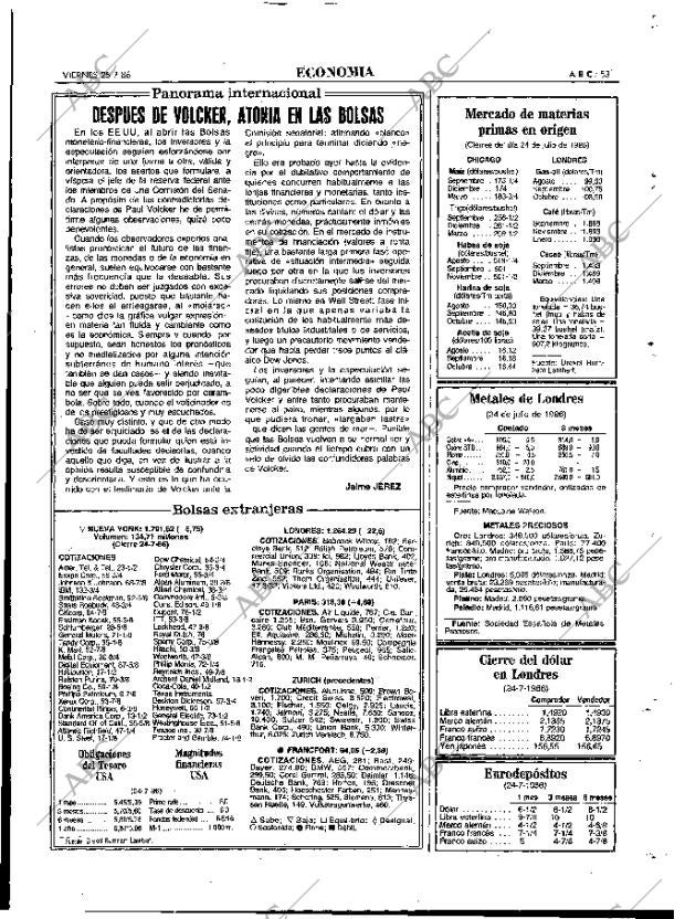 ABC MADRID 25-07-1986 página 53