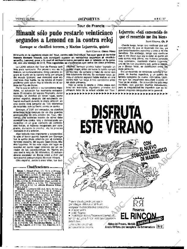 ABC MADRID 25-07-1986 página 57