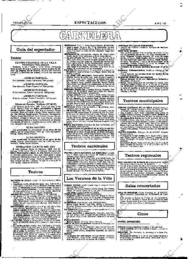 ABC MADRID 25-07-1986 página 65