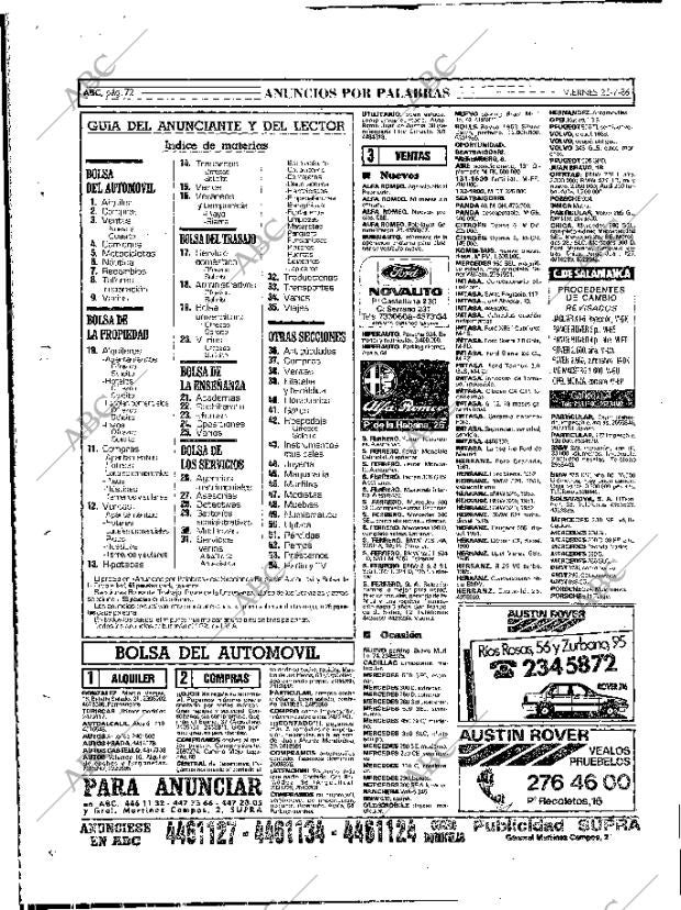 ABC MADRID 25-07-1986 página 72