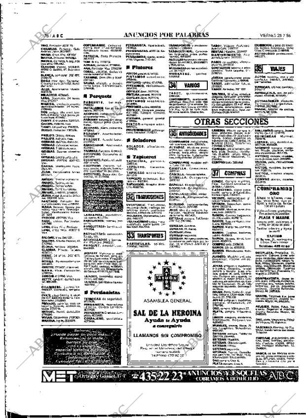 ABC MADRID 25-07-1986 página 78
