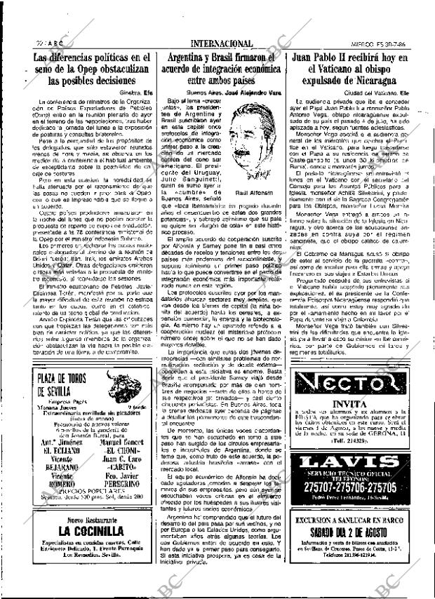 ABC SEVILLA 30-07-1986 página 22
