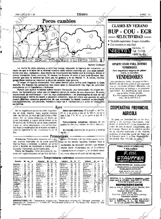 ABC SEVILLA 30-07-1986 página 31