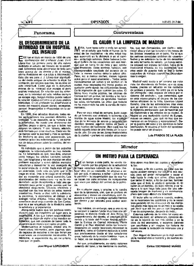 ABC MADRID 31-07-1986 página 14