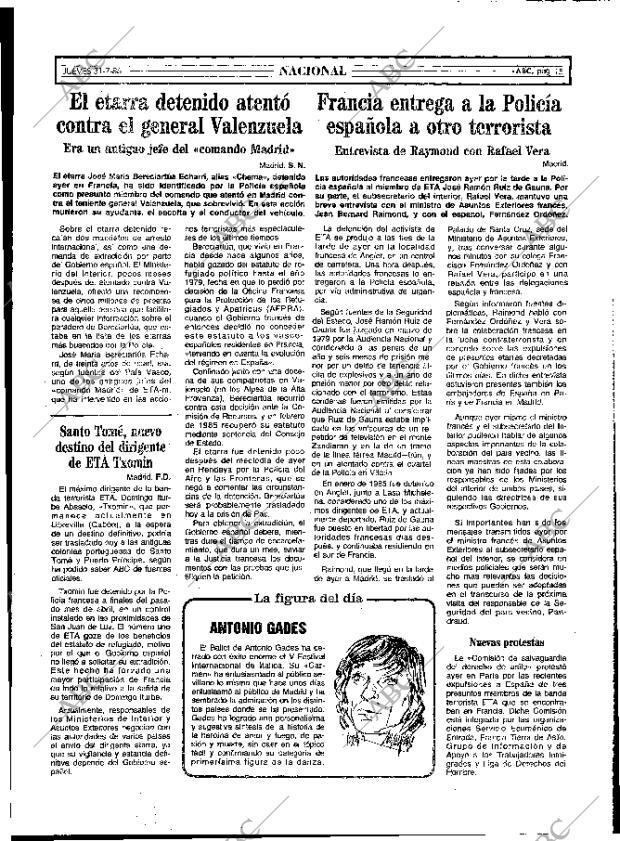 ABC MADRID 31-07-1986 página 15