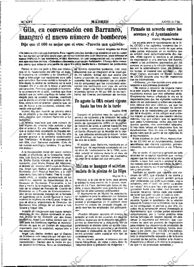 ABC MADRID 31-07-1986 página 28