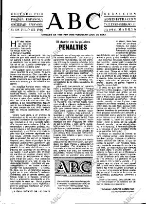 ABC MADRID 31-07-1986 página 3