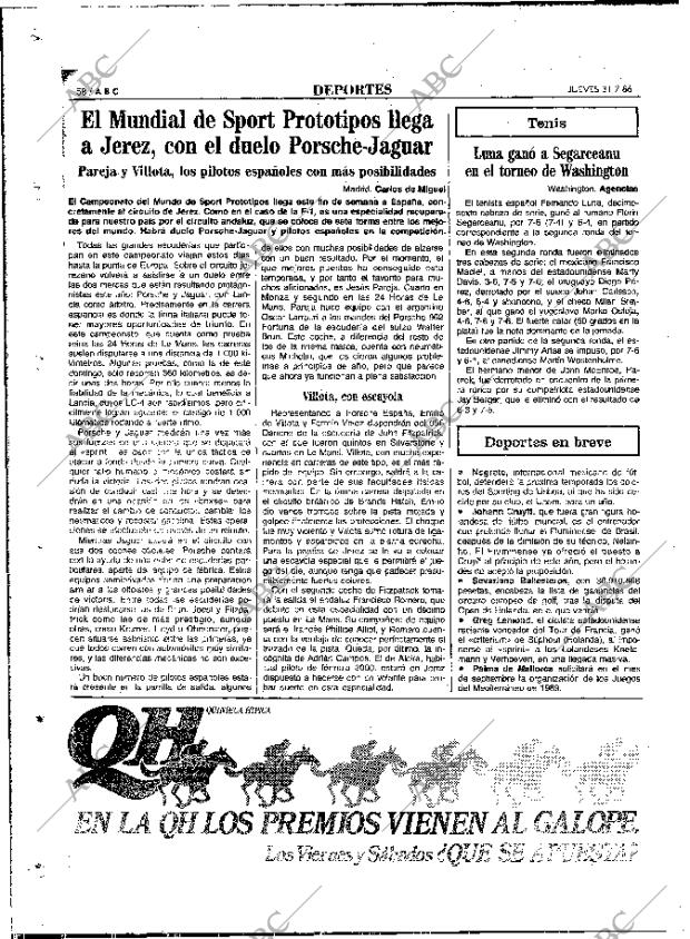 ABC MADRID 31-07-1986 página 58