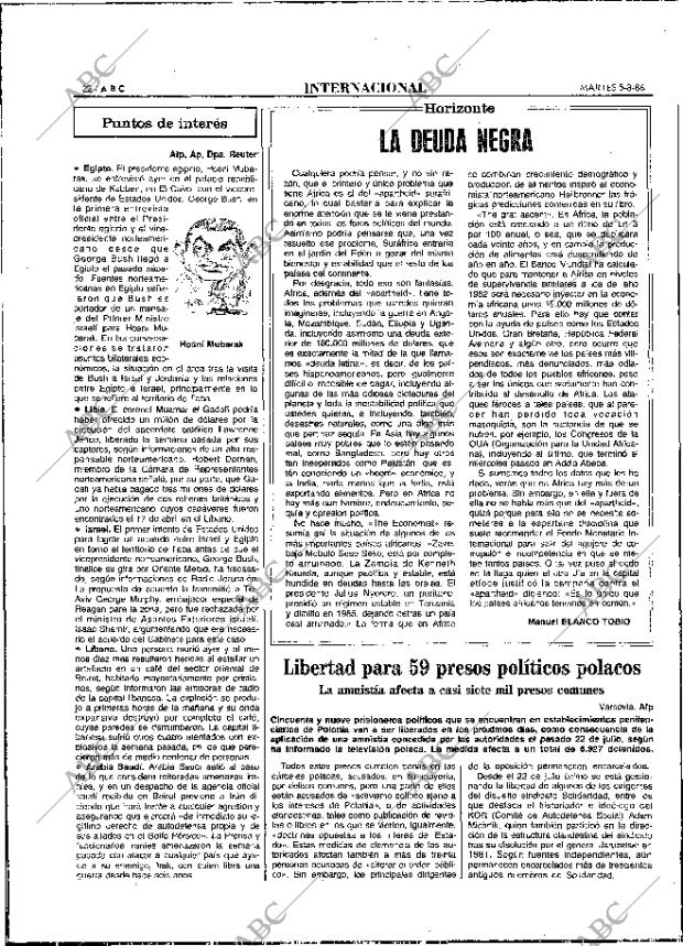 ABC MADRID 05-08-1986 página 22