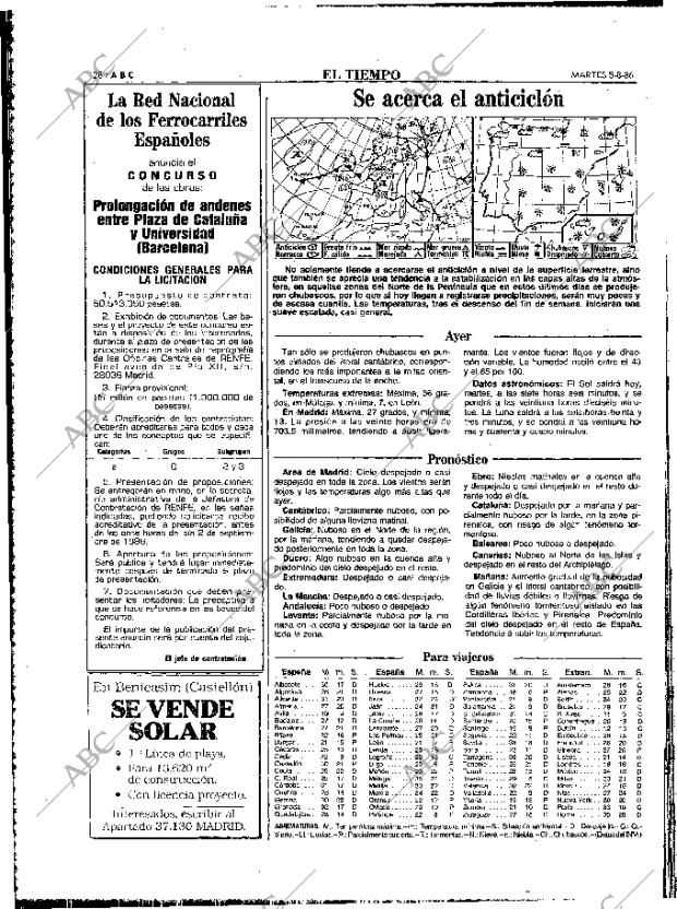 ABC MADRID 05-08-1986 página 28