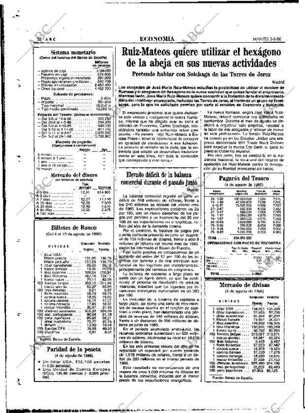 ABC MADRID 05-08-1986 página 52