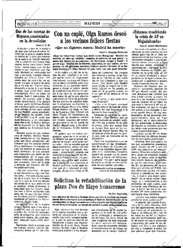 ABC MADRID 06-08-1986 página 23