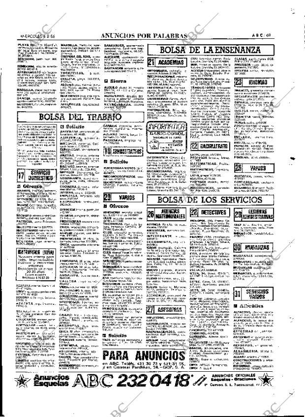 ABC MADRID 06-08-1986 página 69