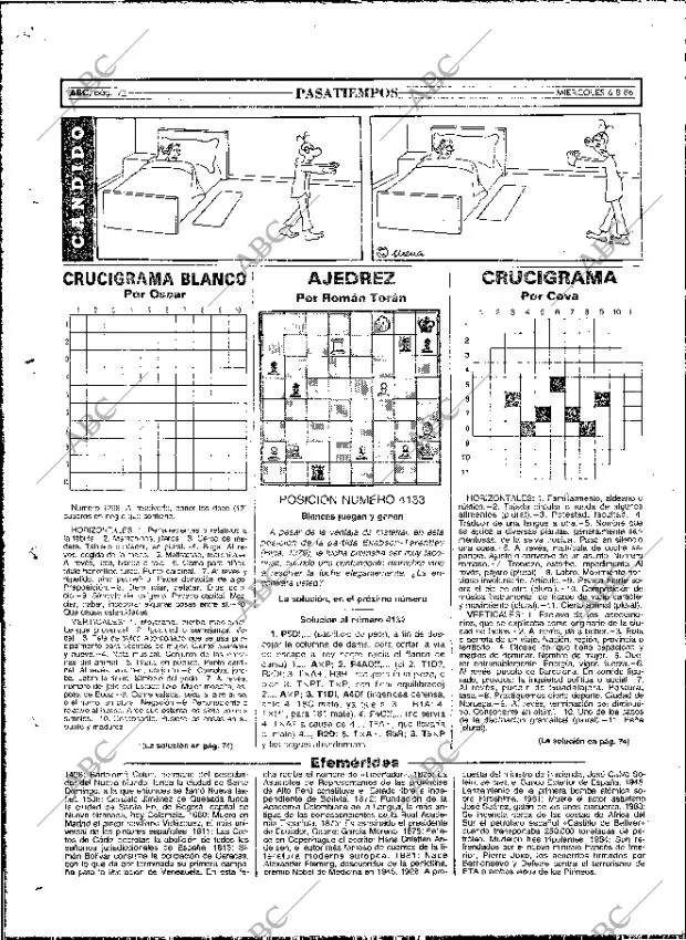 ABC MADRID 06-08-1986 página 72