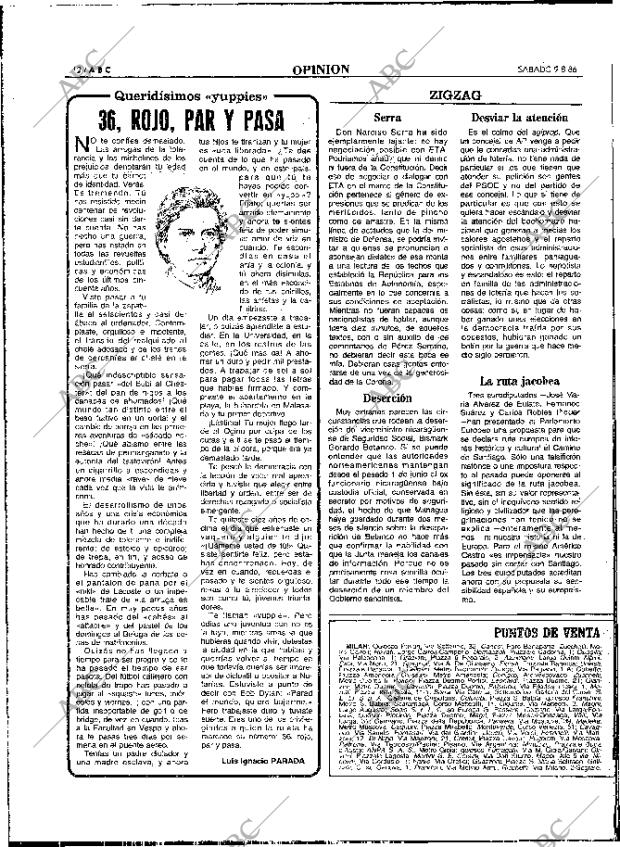 ABC MADRID 09-08-1986 página 12