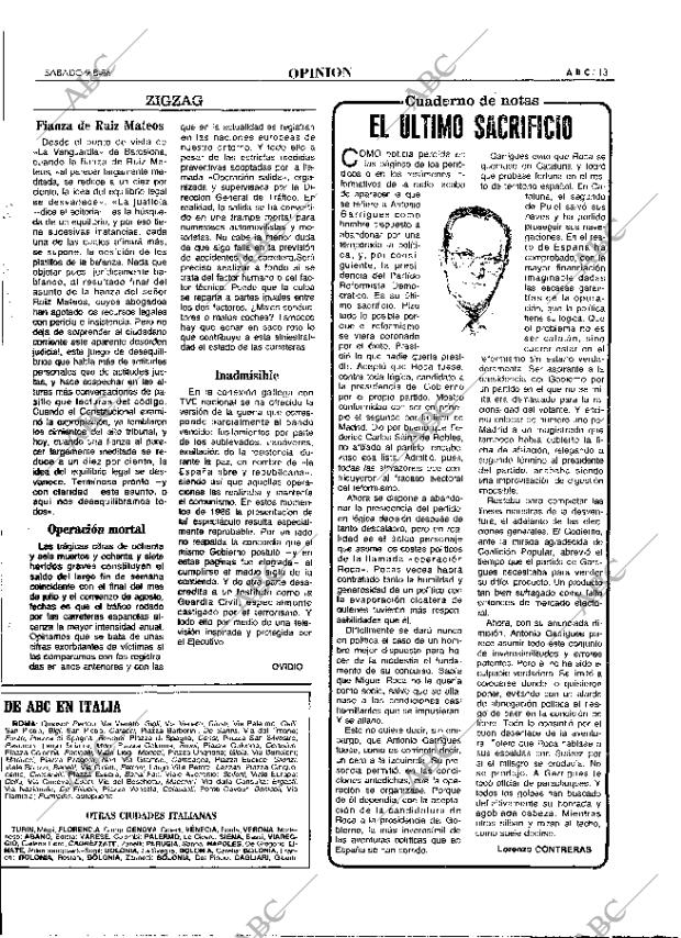 ABC MADRID 09-08-1986 página 13