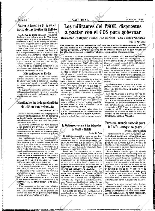 ABC MADRID 17-08-1986 página 22