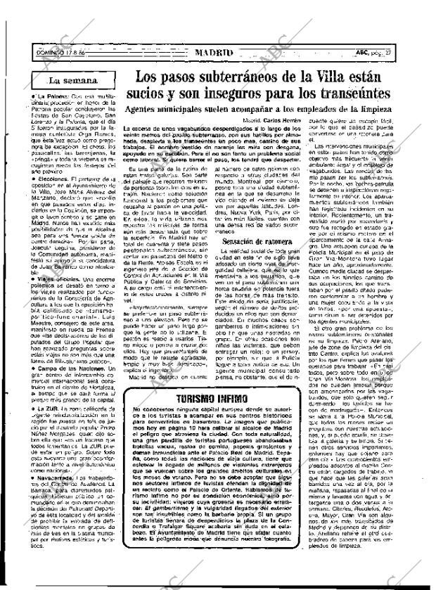 ABC MADRID 17-08-1986 página 27