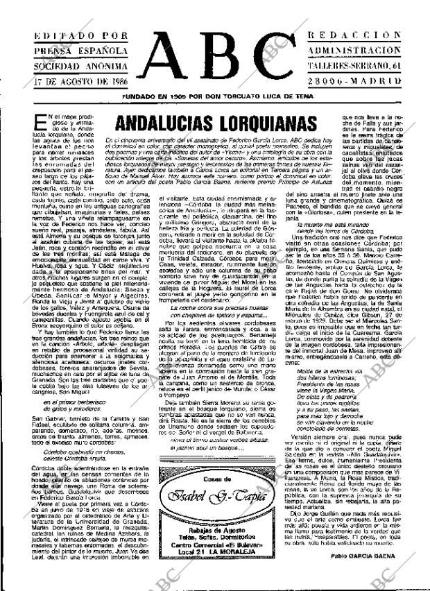 ABC MADRID 17-08-1986 página 3